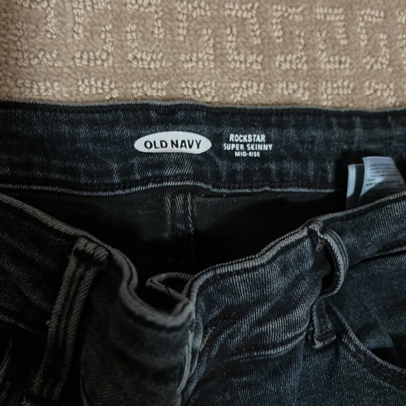Womens dark navy jeans skinny rockstar old navy - Picture 2 of 4